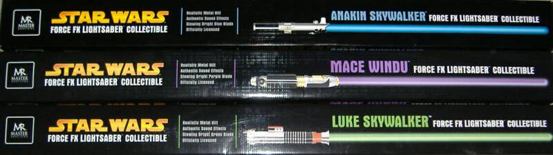 anakin skywalker force fx lightsaber collectible